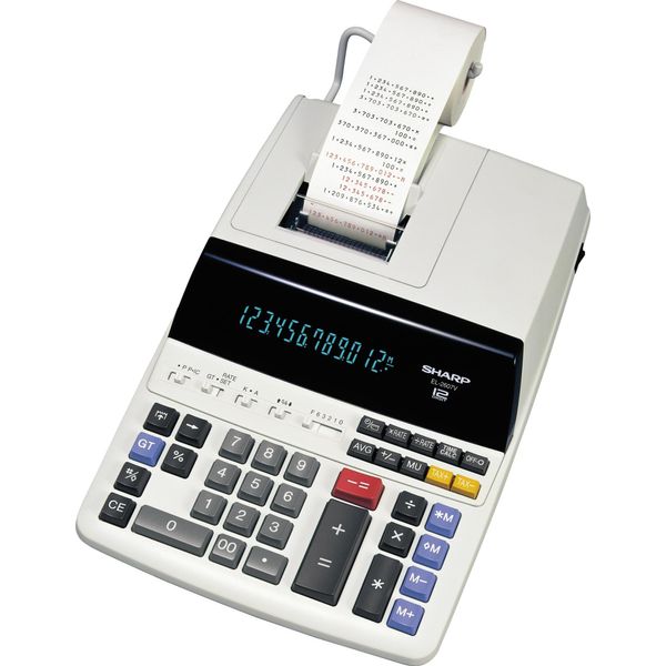 Sharp EL-2607V Calcolatrice Desktop Calcolatrice Con Stampa Bianco-image