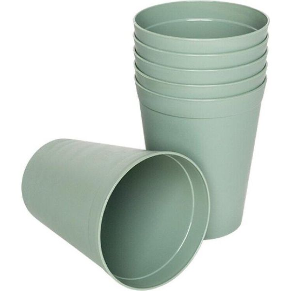 Michelino Serie Di Bicchieri Di Plastica Riutilizzabili Da 6 Pezzi Alythia Green-image