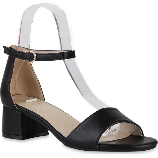 Van Hill Sandali Classici Donna Scarpe Eleganti 841131, Colore: Nero, Taglia: 37-image