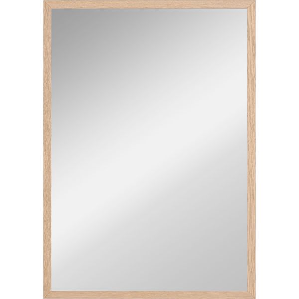 Homcom Specchio Da Parete 50 X 70 Cm Specchio Decorativo Con 4 Ganci, Specchio Rettangolare Per Camera Da Letto, Bagno-image