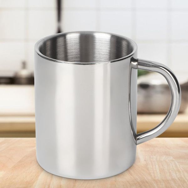 300Ml Doppia Parete In Acciaio Inox Bere Tazza Tazza Da Viaggio Tazza Di Caffè Tazza Di Tè Latte-image
