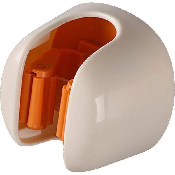 Supporto Per Mocio A Parete Senza Foratura Fissaggio Sicuro Anti Caduta Mocio Scopa Gancio Per Bagno Cucina Balcone Arancione-image