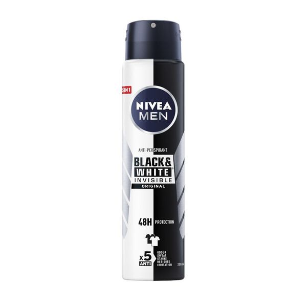 Nivea Black & White Invisible Original Spray Antitraspirante 250Ml-image
