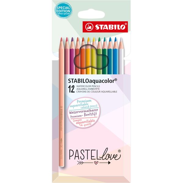 Stabilo 1612/7 12 Matite Acquerellabili Stabilo Oaquacolor, Colori Assortiti-image