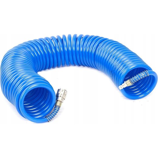 Geko | Tubo A Spirale Per Aria Compressa, Protezione Antipiega, Raccordi Girevoli Migliorati, Filettatura Esterna, Tubo Per Aria Compressa, Tubo A Spirale Per Aria Compressa-image