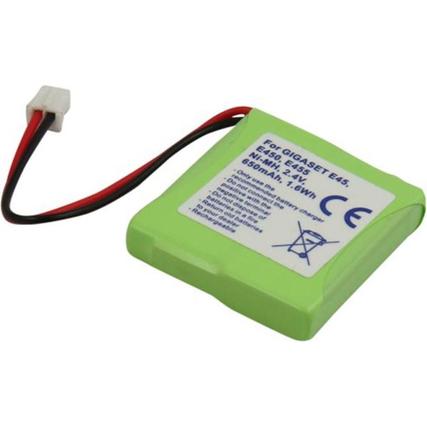 Avizar, Batteria Per Siemens Gigaset E45/E450/E455, Nimh 650 Mah, Verde-image