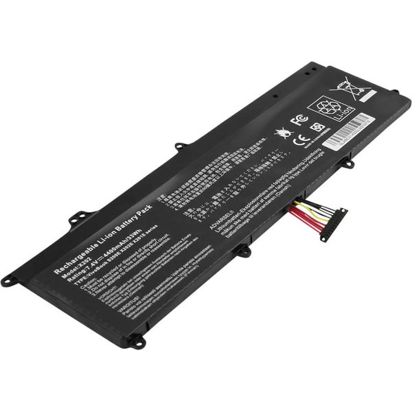 Avizar, Batteria Di Ricambio Li-Polymer 4400Mah 7,4V Per Asus Vivibook X202 Laptop, Nero-image