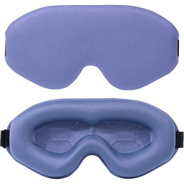 Inf Mascherina Per Occhi 3D: Poliestere E Memory Foam, Comfort Per Il Sonno Viola-image