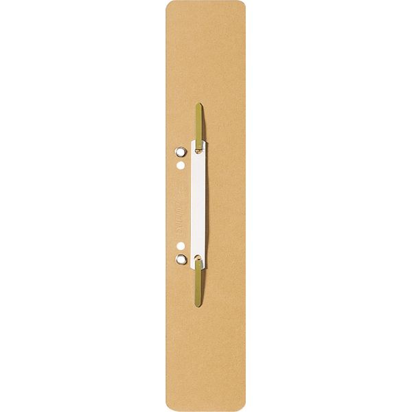 Leitz 37000011 3700 Strisce Di Pinzatura A Clip, Lunghe, Cartone Manila, Camoscio-image