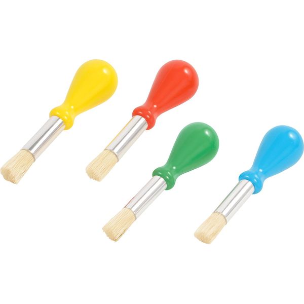 Eduplay 240161 Spazzole Con Manico A Sfera, Multicolori, 4 Pezzi (1 Set)-image