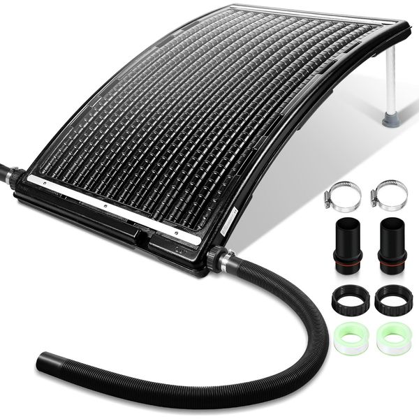 Fiqops Riscaldatore Solare Riscaldatore Piscina Modulo Solare Assorbitore Solare Collettore Solare Nero-image