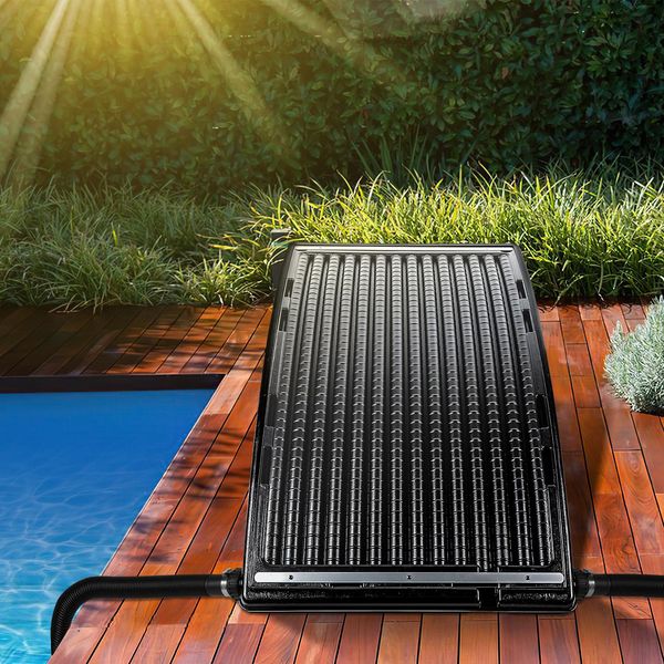 Jopassy Riscaldamento Solare Piscina Riscaldamento Piscina Assorbitore Solare Nero 110 X 69 X 14 Cm-image