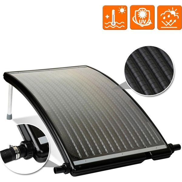 Yakimz Riscaldatore Solare Riscaldatore Piscina Piscina Modulo Solare Assorbitore Solare Collettore Solare Nero-image