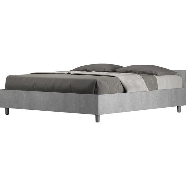 Ityhome - Letto Contenitore 160X190 Cemento Nuamo-image
