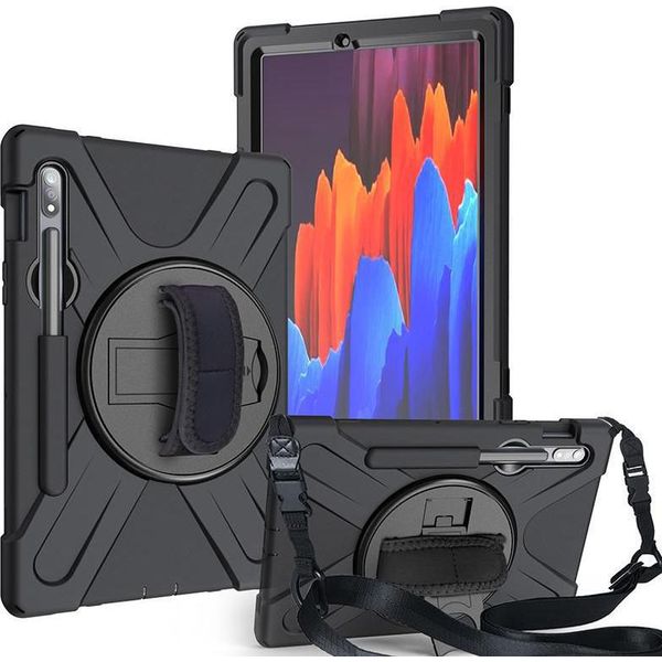 Estuff Defender Case - Cover Posteriore Per Tablet - Silicone, Policarbonato - Nero - 27,90Cm (11") - Per Samsung Gal"-image