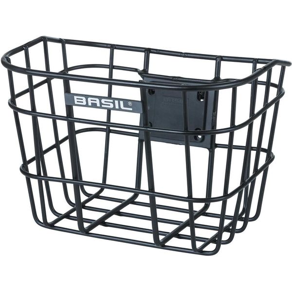 Basil Bremen Alu Fm - Cestino Per Bicicletta - Primo - Incluso Supporto Per Attacco Manubrio Basil Fm - Nero-image