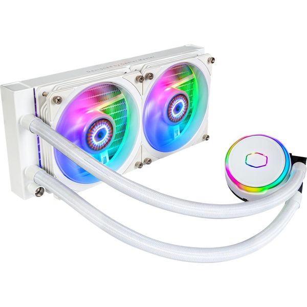 Cooler Master Masterliquid PL240 Flux - Sistema Di Raffreddamento A Liquido Per Processori - Dimensioni Del Dissipatore: 240 Mm - (Per: LGA1156, AM2, AM2+, AM3, LGA1155, AM3+, LGA2011, FM1, FM2, LGA1150, FM2+, LGA2011-3, LGA1151, AM4, LGA2066, TR4, LGA1200, LGA1700)-image