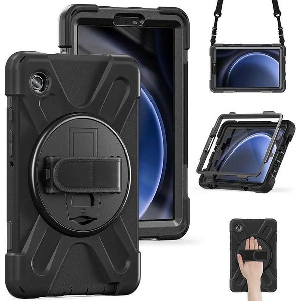 Estuff Austin - Cover Posteriore Per Tablet - Policarbonato, Silicone - Nero - Per Samsung Galaxy Tab A9+ (ES681861-BULK)-image