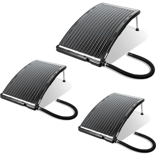 Riscaldatore Solare Yakimz Capacità Fino A 15 Litri Riscaldatore Solare Per Piscine Fuori Terra Collettore Solare Per Acqua Calda 3 Pezzi 110X69X14Cm-image