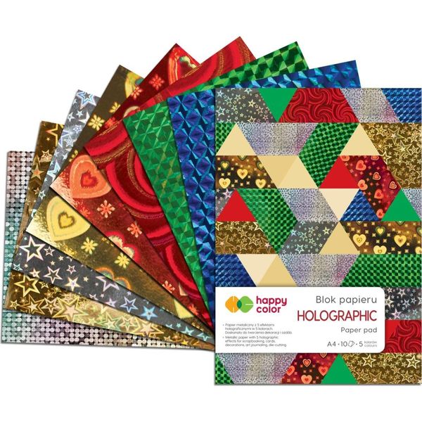 Blok Happy Color A4 10 Ark Olografico Nr 7146-image