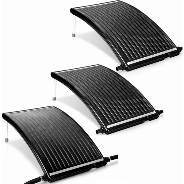 Tolletour 3X Riscaldatore Solare Collettore Solare Riscaldatore Piscina Acqua Calda 110X69X14Cm-image