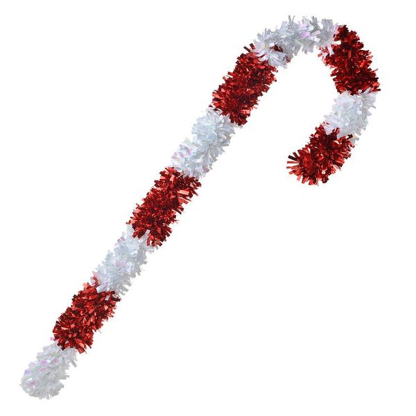 Clayre & Eef Decorazione Natalizia Bastone Di Zucchero 95 Cm Rosso Bianco Plastica-image