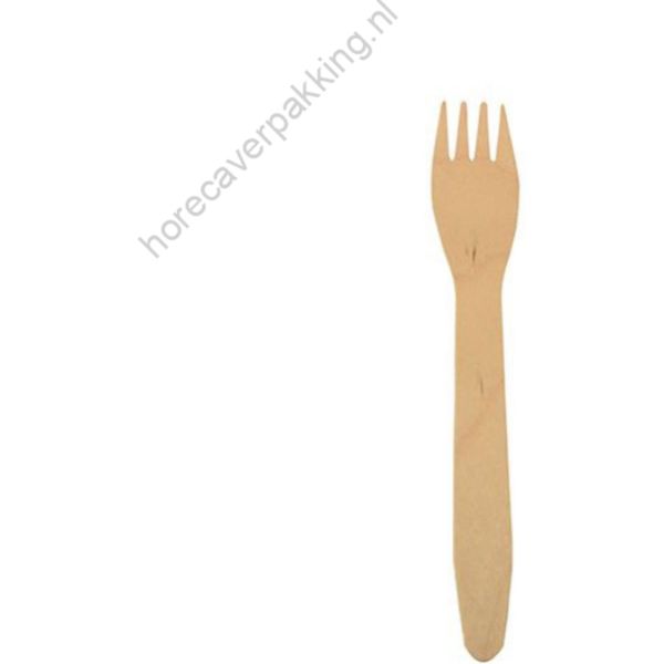 Forchette In Legno 100 Pezzi 16 Cm - Set Di 100 Pezzi.-image