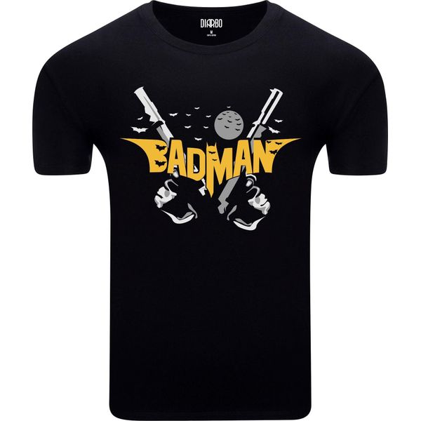 Diarbo Maglietta Da Uomo Con Stampa Divertente Batman-Badman Nero Taglia L-image