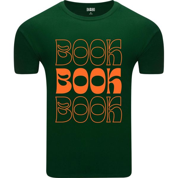 T-Shirt Da Uomo Con Stampa Per Gli Amanti Della Letteratura Libro Verde Scuro Taglia Xl-image