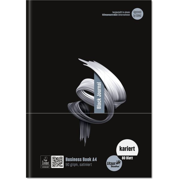 Staufen® Style 608560100 GeschäFtsbuch - A4, 80 Blatt, 90 G/Qm, Kariert, Schwarz-image