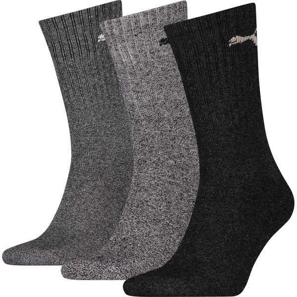 Puma Unisex Crew Sock 3P Antracite / Grigio Antracite / Grigio 43-46-image