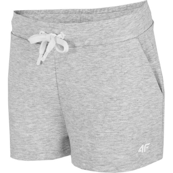 4F Pantaloncini Sciolti Da Donna In Felpa Con Tasche Grigio Taglia Xs-image