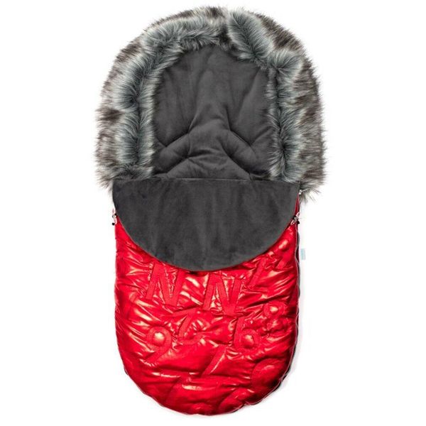 Nuovo Baby Luxury Fuzzy Con Pelliccia Rossa-image