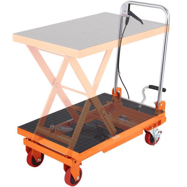 Carrello Per Tavolo Elevatore Idraulico - 150 Kg - Tavolo Elevatore Manuale A Forbice Singolo - 72 Cm-image