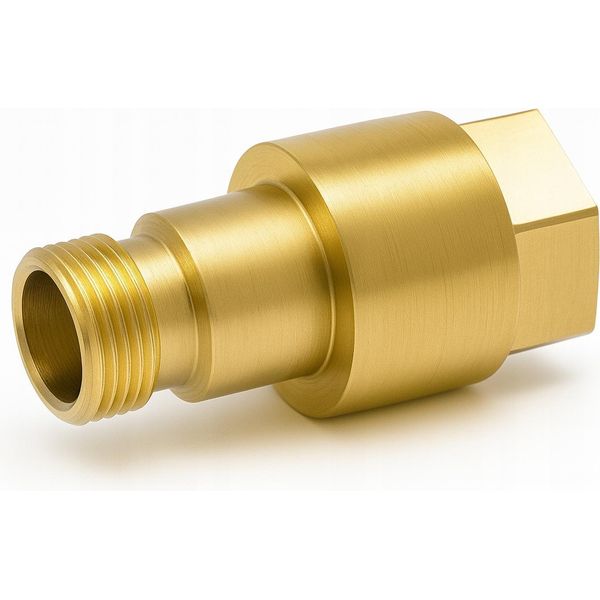 Rosfix Adattatore M22 Filettatura Femmina Su TR22 Filettatura Maschio – Ricambio Per Idropulitrici KäRcher Hd Hds | 300 Bar, 155 °C, Ottone, Easy!Lock-image