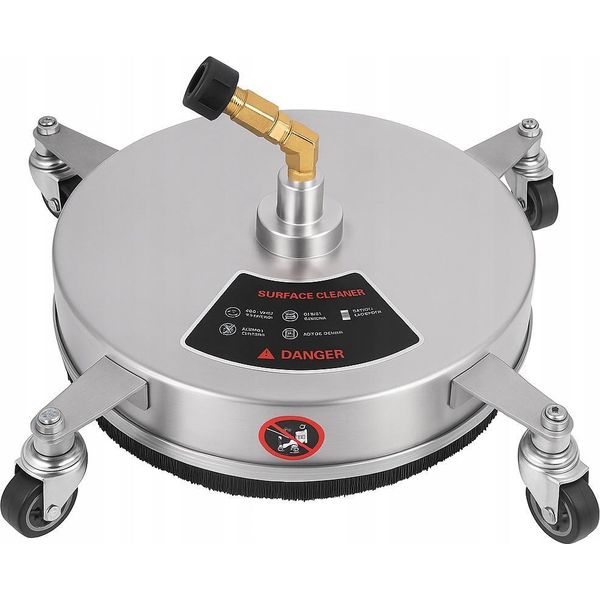 Rosfix Set Di Spazzole Per Esterni In Acciaio Inox Da 32 Cm – Ricambio Per Idropulitrici Ad Alta Pressione KäRcher Hd Easy!Lock | 250 Bar, 1000 L/H-image