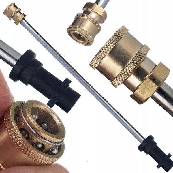 Rosfix Lancia Dritta Jetline Da 34 Cm – Ricambio Per Idropulitrici KäRcher K2 – K7 | Filettatura Da 1/4”, Baionetta, Attacco Rapido In Ottone-image