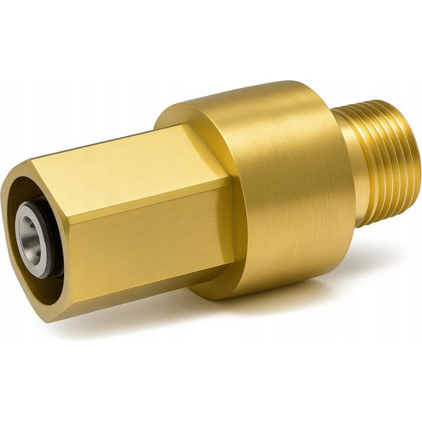 Rosfix Adattatore Easylock Gw-M22X1,5 Gz – Attacco In Ottone Per Idropulitrici | Ricambio Per Pistole KäRcher | Resistente Alla Corrosione-image