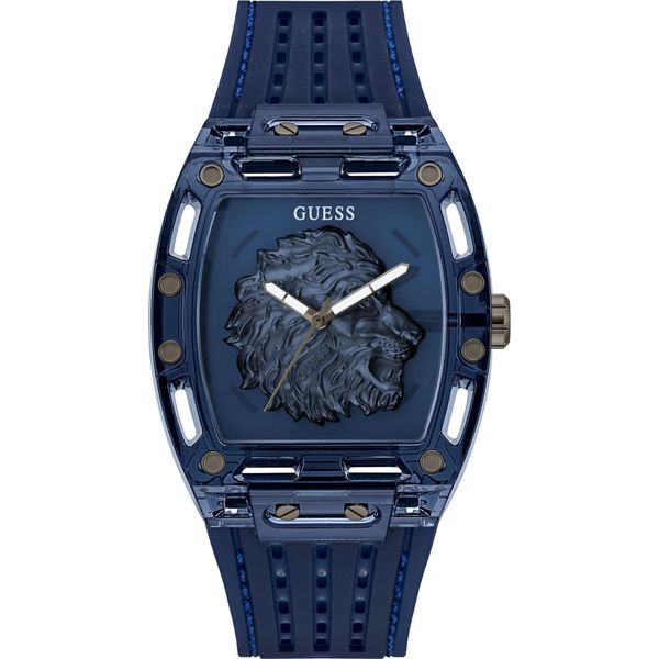 Guess Orologio Da Uomo Orologio Da Polso Phoenix GW0959G1 Silicio-image