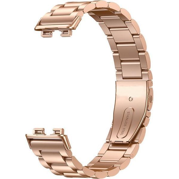 Inf Cinturino In Metallo Per Huawei Band 10: Acciaio Inox, 19.7Cm, 1 Pezzo Oro Rosa-image