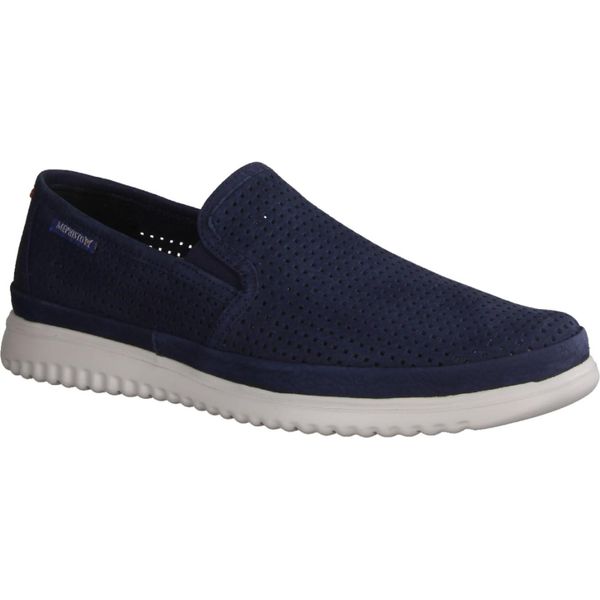 Mephisto Tiago Mocassino Da Uomo, Slip-On, Pelle, Navy (Blu), Scarpe Estive - Scarpe Slip-On Da Uomo, Blu, Pelle (Sportbuck)-image
