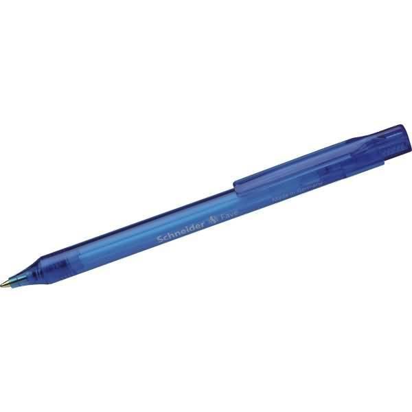 Schneider 130403 Kugelschreiber Fave, Druckmechanik, M, Blau, Schaftfarbe: Blau Transparent-image