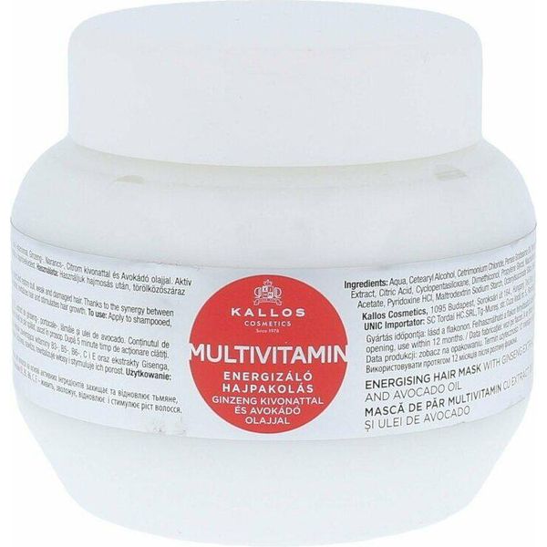 Kallos Maschera Energizzante Multivitaminica Per Capelli 275 Ml-image