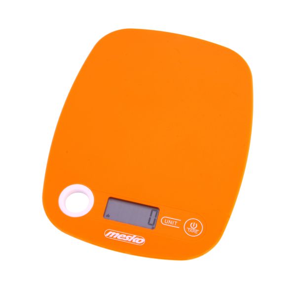 Mesko MS3159O Bilancia Da Cucina Digitale, Bilancia Elettronica, 5 Kg, Display Lcd, Alta Precisione, 1G Arancio-image