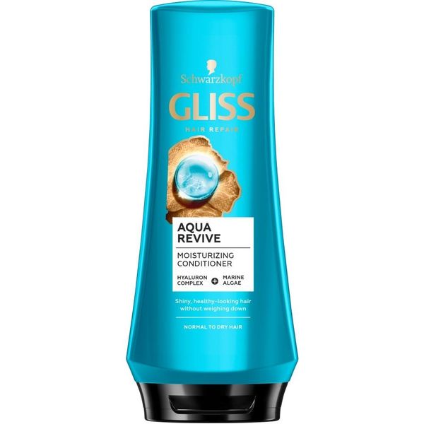 Schwarzkopf Gliss Balsamo Riparatore Per Capelli Aqua Revive 200Ml-image