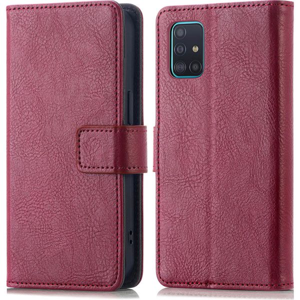 Custodia Per Cellulare Imoshion Per Samsung Galaxy A51 - Cover Flip A Libro - Rosso Scuro-image