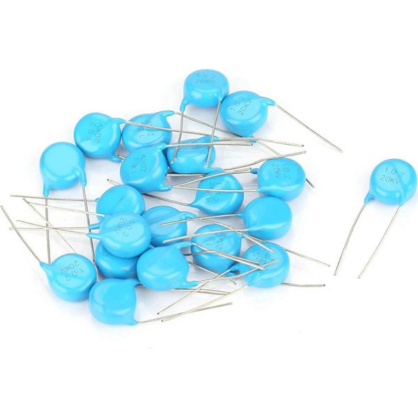 20Pcs 20KV 1Nf 0.001Uf 1000Pf 102 Kit Condensatore Ceramico Ad Alta Tensione-image