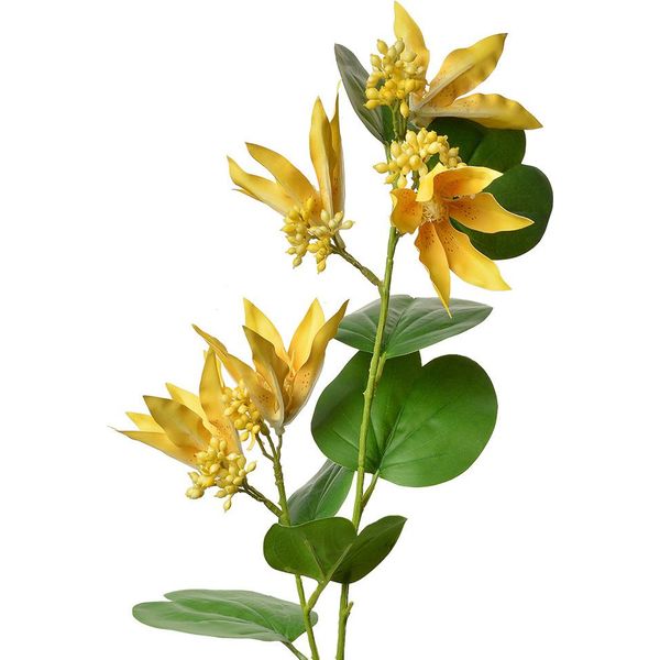 Fiore Artificiale Clayre & Eef 80 Cm Giallo Plastica-image