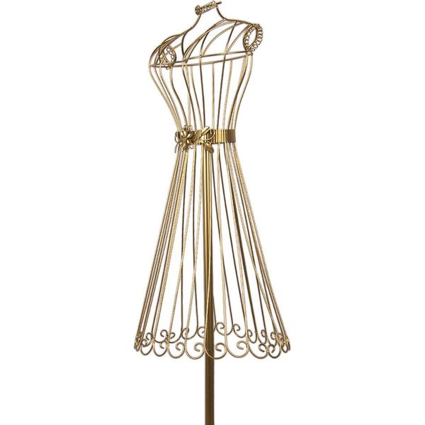 Clayre & Eef Manichino 42X36X142 Cm Metallo Color Oro-image