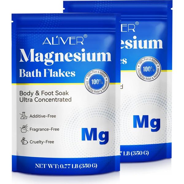 Fiocchi Di Magnesio Per Il Bagno Di Piedi E Corpo Aliver - 350 G-image